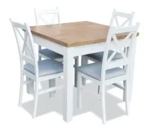 Stół rozkładany do jadalni 4 krzesła